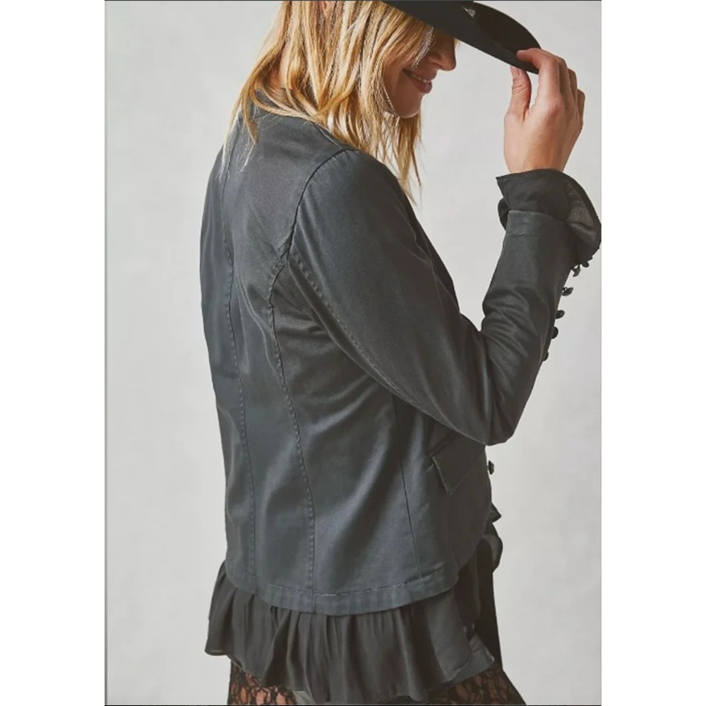 Free People Romance Ruffle Jacket - Picture 4 of 10
